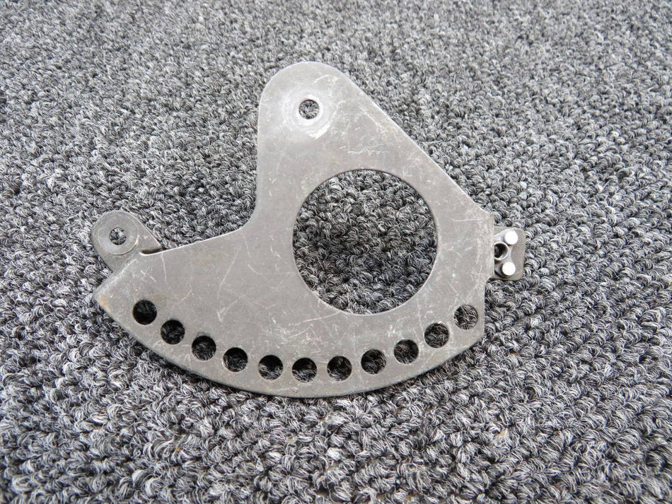 0713314-1, 0713315-6 Cessna 182Q Cowl Flap Control Cable Bracket w Lever