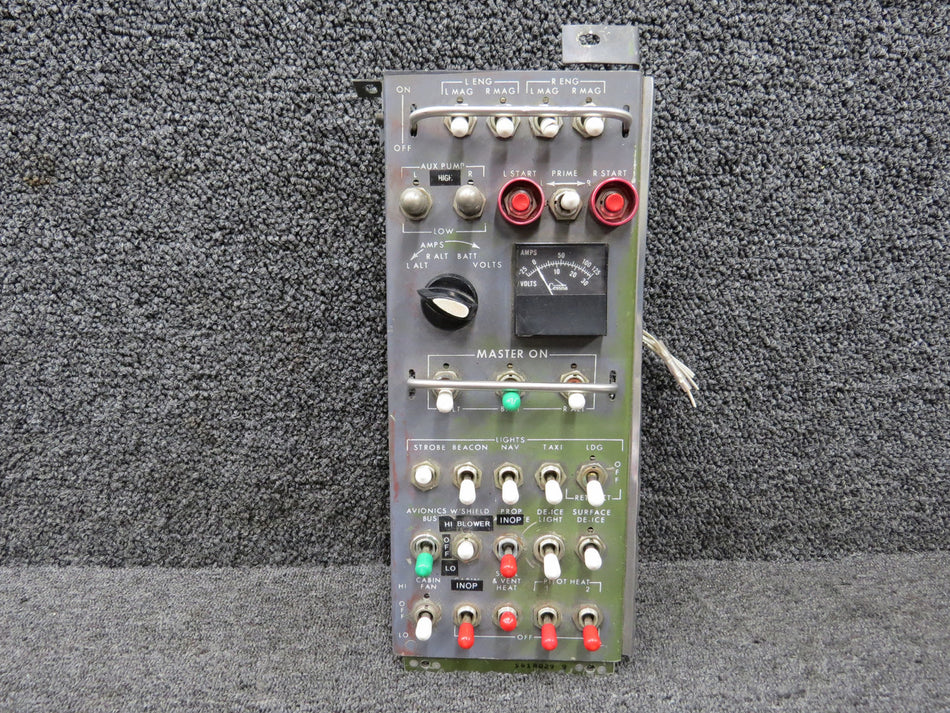5618029-1 (Use: 5618029-14) Cessna 414 Upper Forward Panel Assembly w Switches
