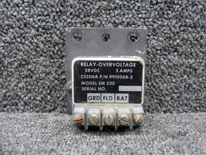 9910068-2 Cessna 414 EM-230 Overvoltage Rely (28V, 5A)