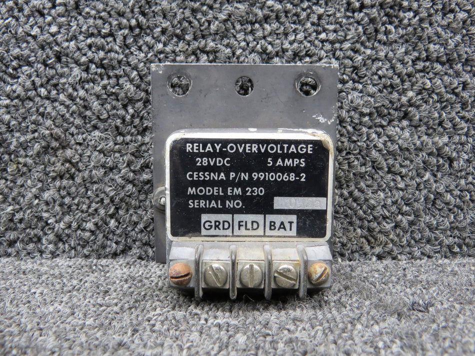 9910068-2 Cessna 414 EM-230 Overvoltage Rely (28V, 5A)