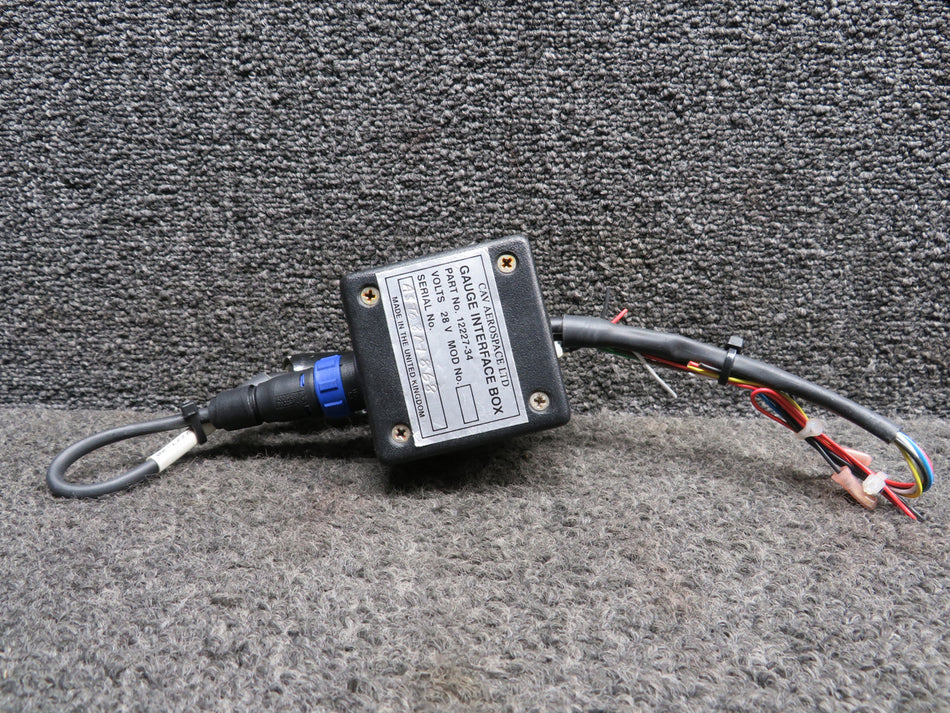 12227-34 CAV Aerospace Gauge Interface Box with De-Ice Quantity Indicator (28V)