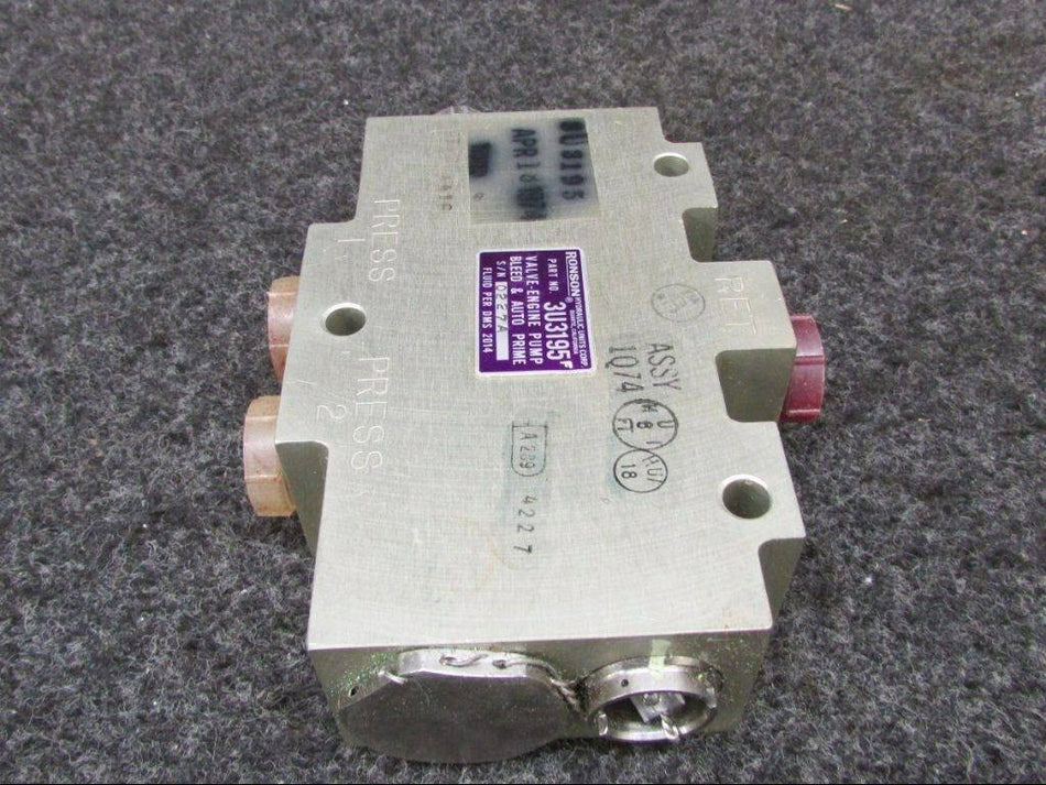 3U3195 Ronson Valve Engine Pump Bleed (SA)