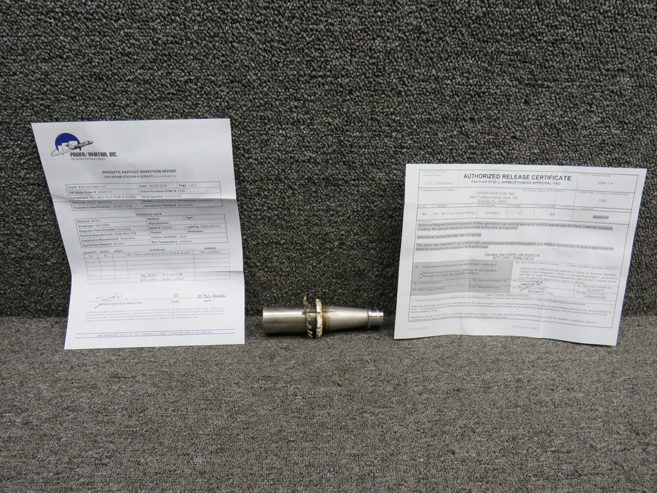 1241662-2 Cessna TR182 Main Landing Gear Pivot Shaft RH with 8130-3 and PAI-MT-1