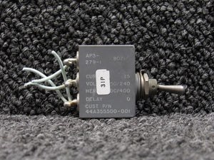 44A355500-001 Airpax Falcon FA100 Circuit Breaker Toggle Switch