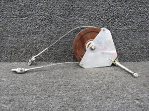 35-524245, NA5304-33-0255 Beechcraft J35 Rudder Balance Cable Pulley w Cable