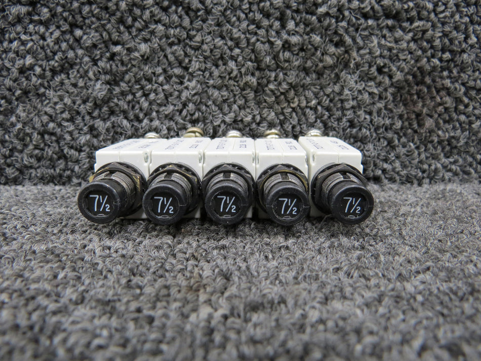 7277-2-7.5 Klixon Circuit Breaker Set of 5 (Amps: 7.5)