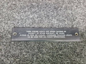 96-364087 Beech 58P Plate Strobe Lights Instruction