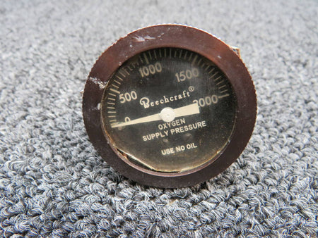 99-384042 (Use: 99-384042-1) Beech B-60 Oxygen Pressure Gauge BAS Part Sales | Airplane Parts
