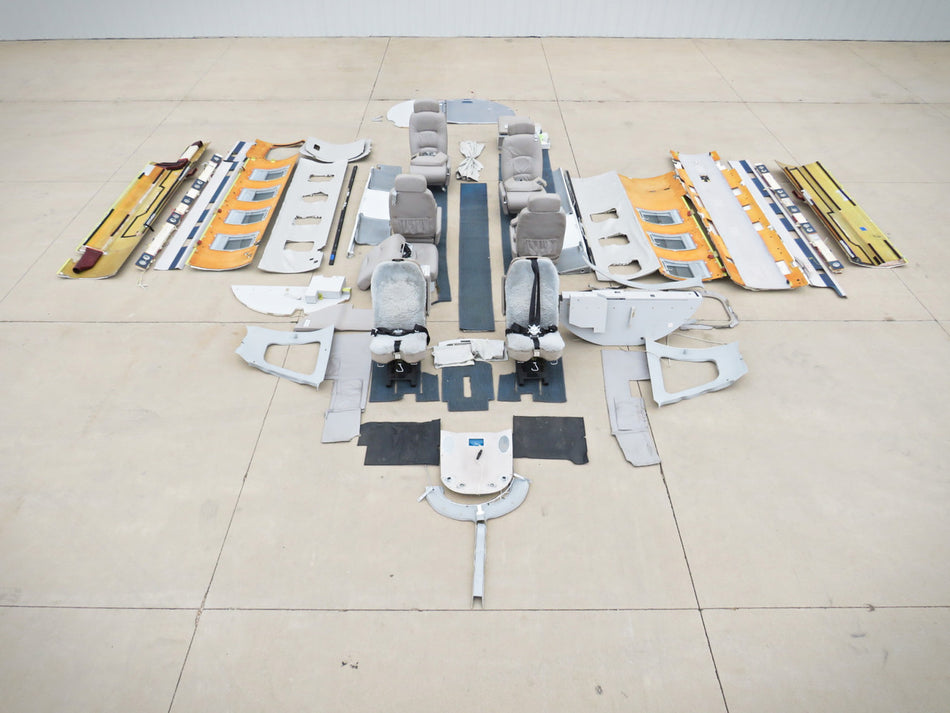 Cessna Citation 525 Interior Set with Seats, Plastics, Carpet, and Headliner
