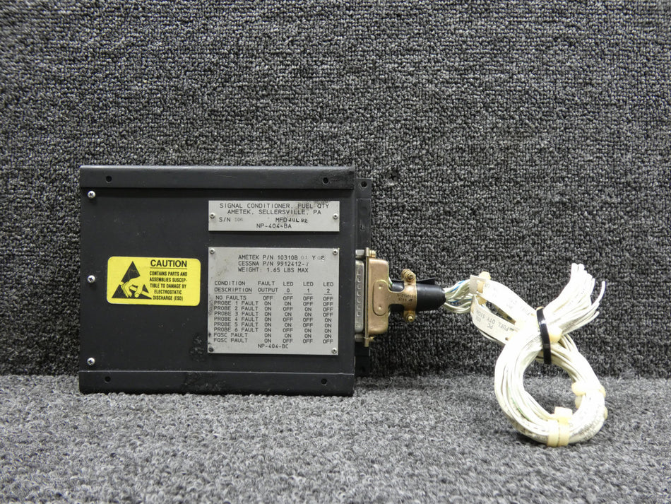 10310B01Y02 (Alt: 9912412-7) Ametek Fuel Quantity Signal Conditioner Assembly