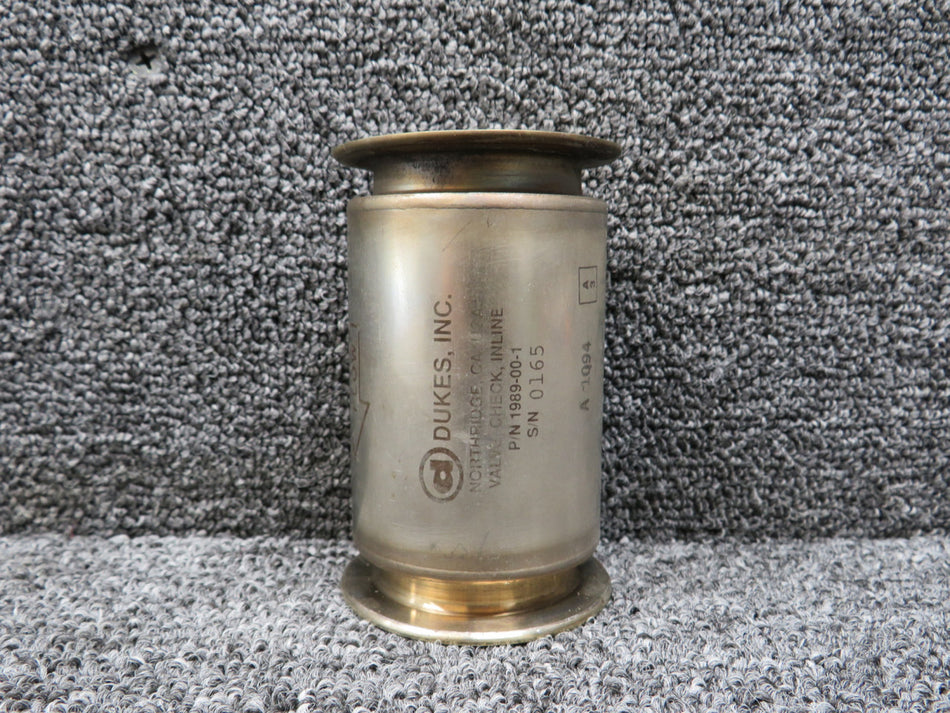 1989-00-1 Dukes Inc Inline Check Valve Assembly