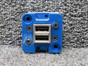 6430102-2 True Blue TA102 Dual USB Charging Port Assembly with Mods (10-32V)
