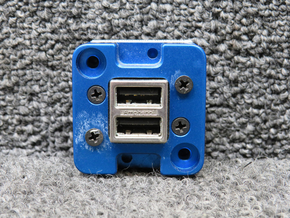 6430102-2 True Blue TA102 Dual USB Charging Port Assembly with Mods (10-32V)