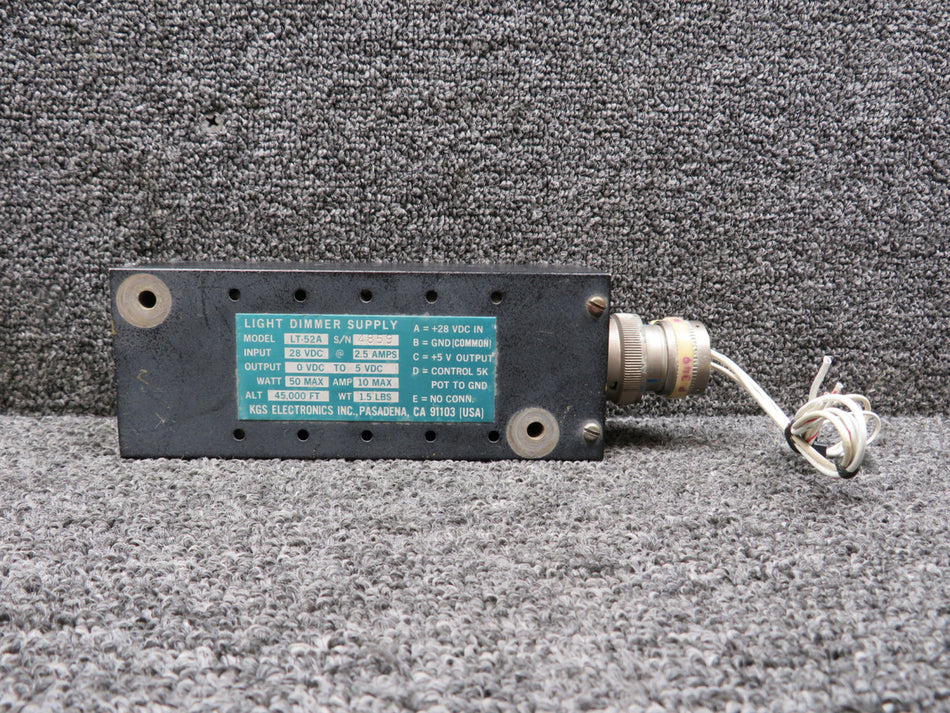 LT-52A KGS Electronics Light Dimmer Supply (Volts: 28, Amps: 2.5)