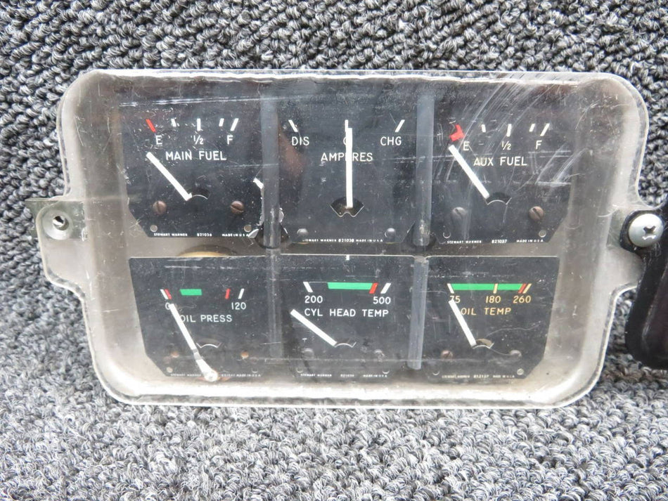 436405 Bellanca 17-30 Stewart Warner Gauge Cluster (Volts: 14)