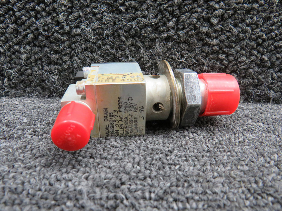 269A4594-3 (Alt: 82829-8D185) Schweizer 269C Allen Fuel Tank Drain Valve Assy