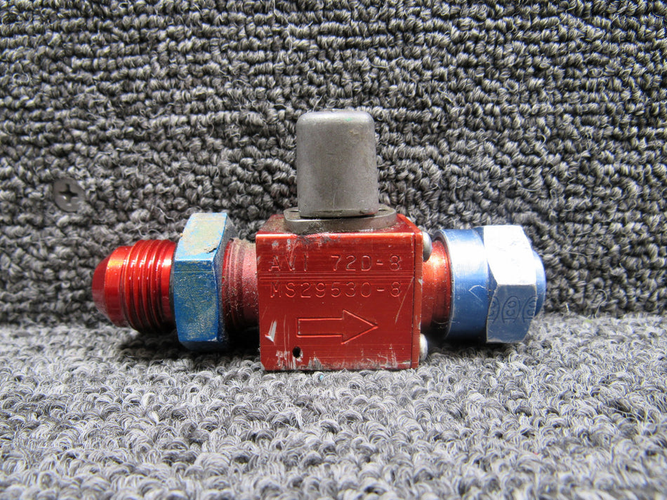 72D-8 (Alt: MS29530-8) AVI Hydraulic Valve Assembly
