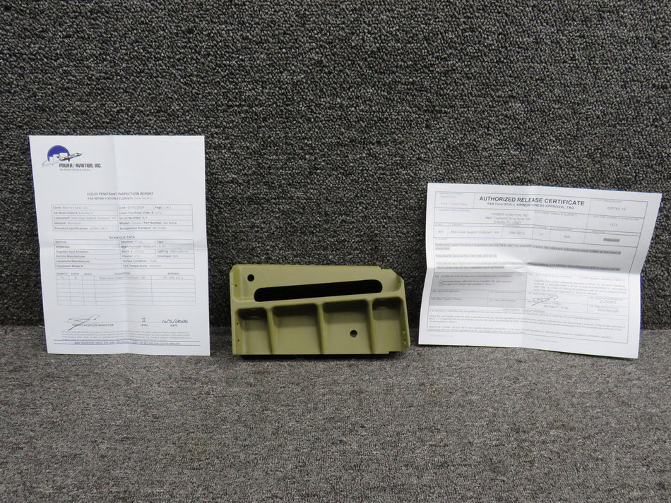 0541121-2 Cessna 172B Main Gear Support Outboard RH w 8130-3 & PAI-PT-1 (Zinc)