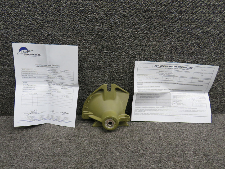 1542001-5 Cessna T337G Nose Gear Steering Cam with 8130-3 & PAI-PT-1 (Zinc)
