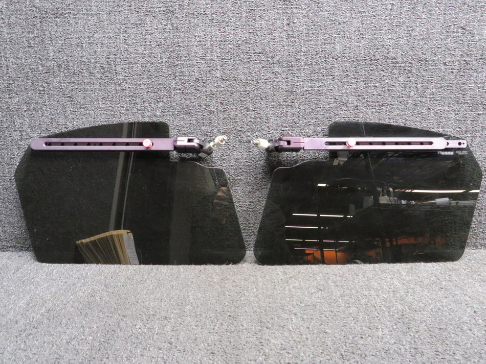RPF-300-3 Rosen Sun Visor Assembly Set with Adjustable Mounts LH & RH