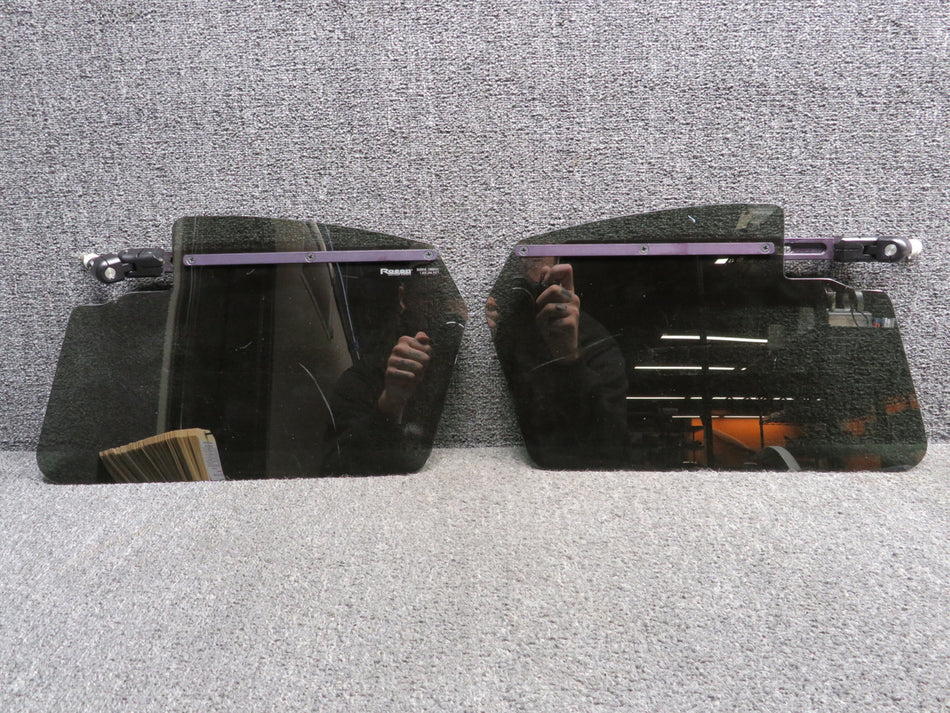 RPF-300-3 Rosen Sun Visor Assembly Set with Adjustable Mounts LH & RH
