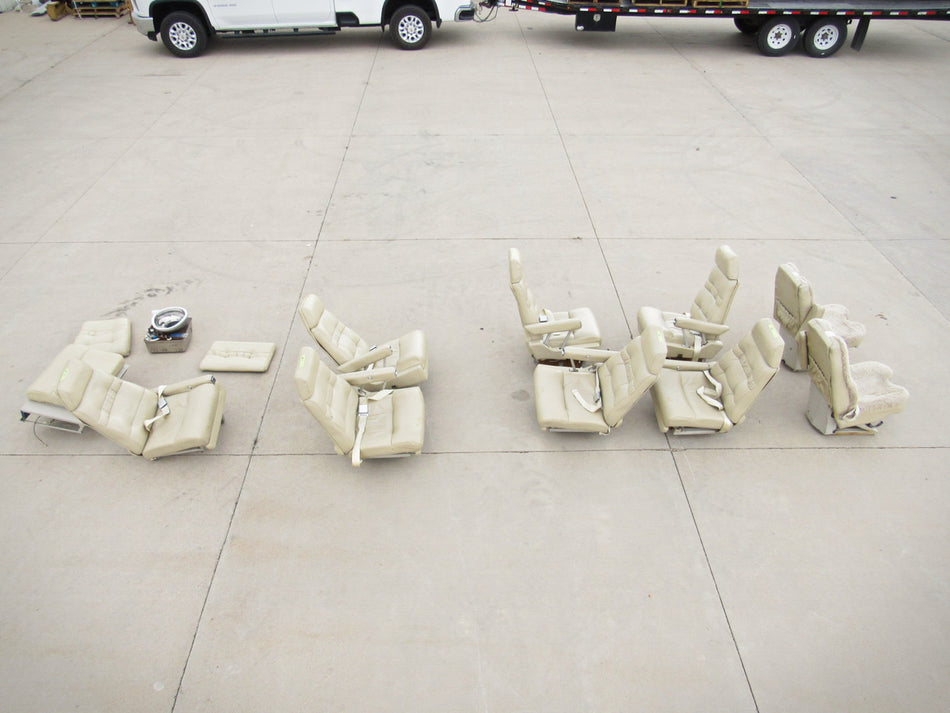 Cessna Citation 550 Cabin and Flight Crew Seat Set