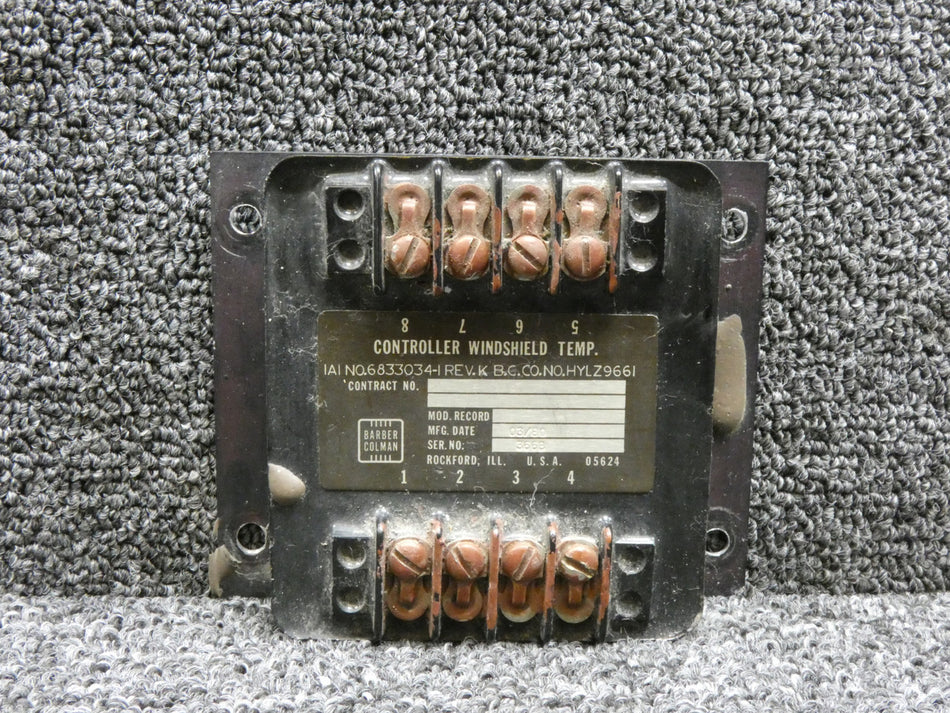 HYLZ9661 (Alt: 6833034-1) Barber Colman Windshield Temperature Controller Assy