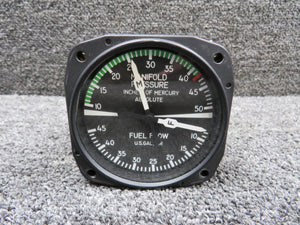 6533-1 United Dual Manifold Pressure and Fuel Flow Indicator (Volts: 28)