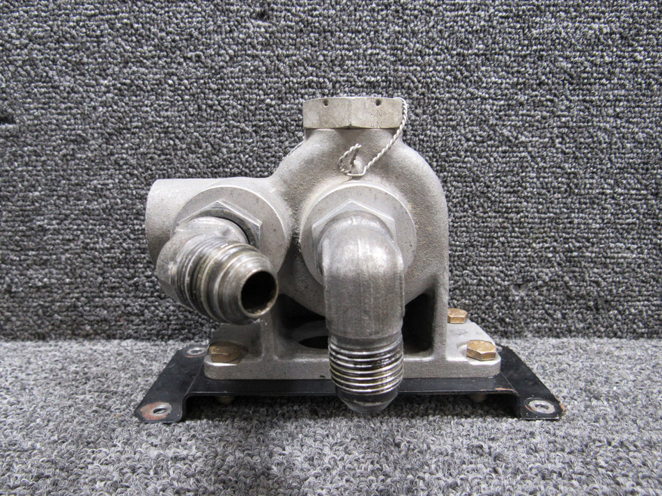 54J21078 Lycoming TIO-540-AE2A Oil Filter Adapter Assembly with Mount Bracket