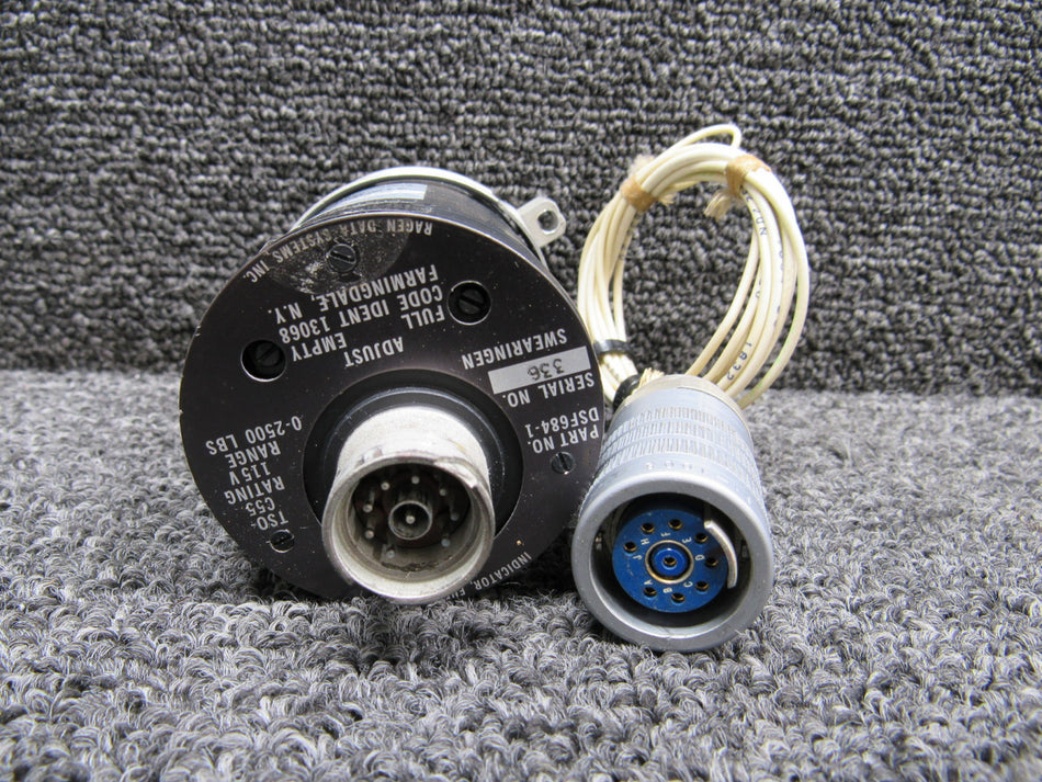 DSF684-1 (Alt: 27-66007-001) Ragen Data Systems Type II Fuel Quantity Indicator