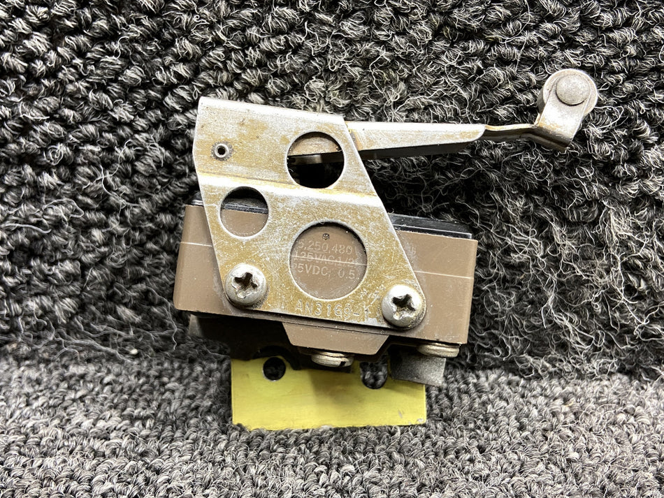BZ3AT, 96-361011-11 Beechcraft B60 Flap Up Limit Position Switch w Bracket