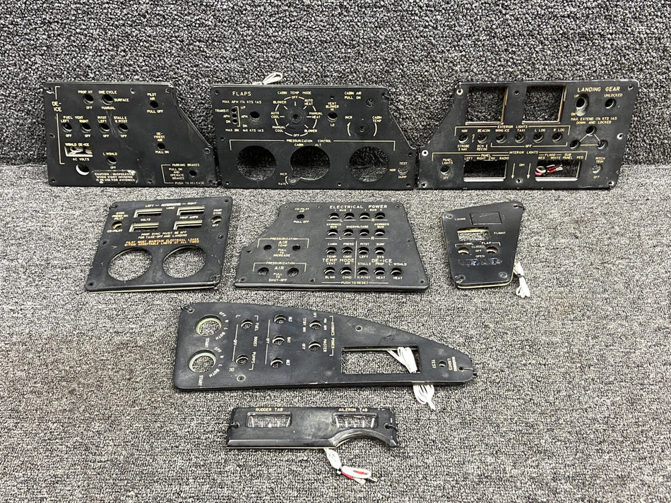 60-324093, 60-324164-601 Beechcraft B60 Electroluminescent Panel Cover Set
