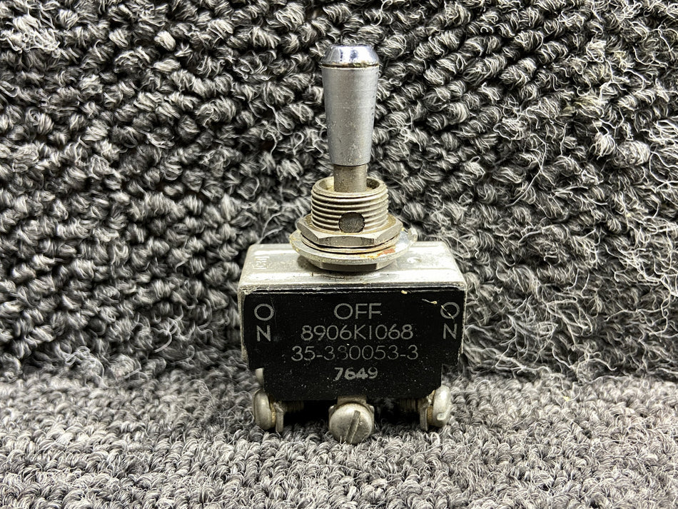 8906K1068 (Alt: 35-380053-3) Beechcraft B60 Three Position Toggle Switch