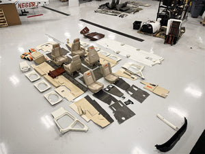 Cessna 421 Interior Set with Seats, Plastics, Carpet and Headliner