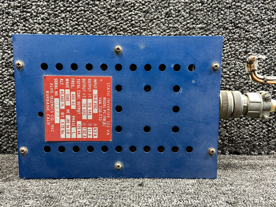 PC-14B(A) Flite-Tronics Static Inverter with Connector (28VDC to 115VAC)