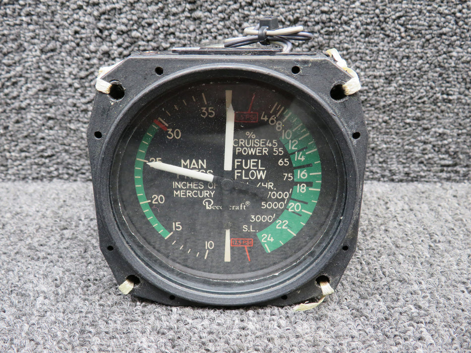 6080-691 United Instruments Manifold and Fuel Pressure Indicator (Lighted, 13V)