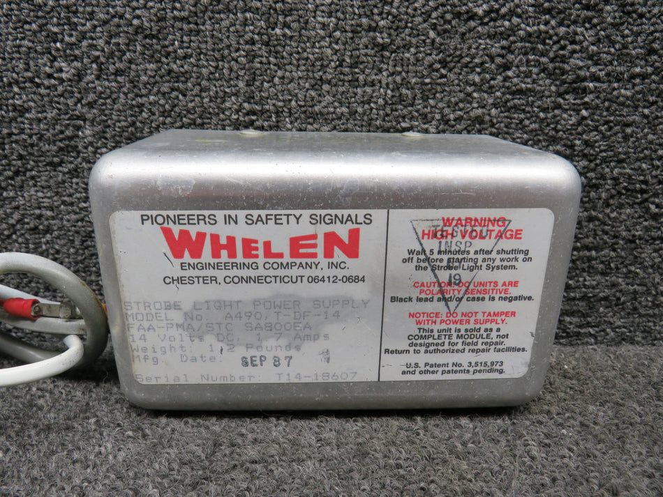 01-0245228-10 Whelen A490-T-DF-14 Strobe Light Power Supply (14V, 1.7A)