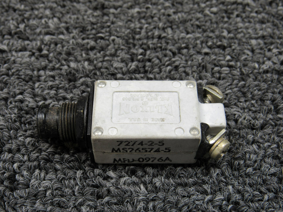 7274-2-15 Klixon Push Breakers Set of 6