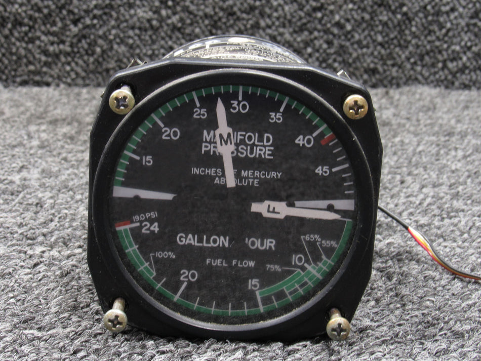 IU028-005-26S (Alt: 35711-2) Edo-Aire Manifold Pressure and Fuel Flow Indicator
