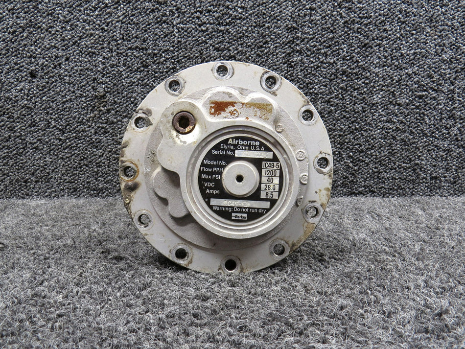 1C49-5 Parker Airborne Fuel Pump Assembly (28V, 8.5 Amp)