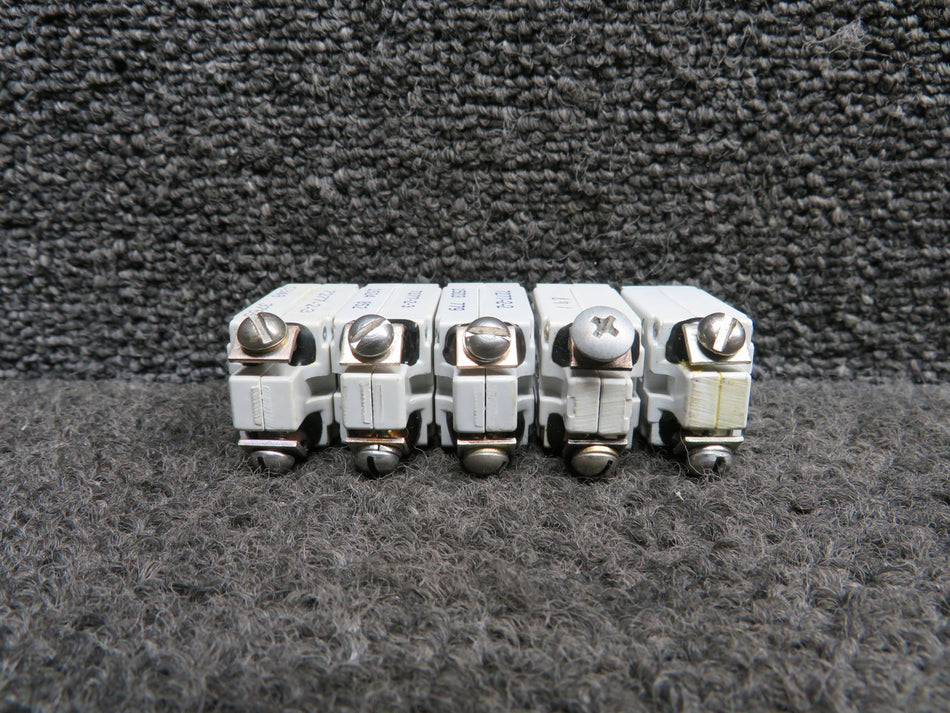 7277-2-1, 7277-2-2, 7277-2-3 Klixon Push Circuit Breaker Set of 5(Amps: 1, 2, 3)