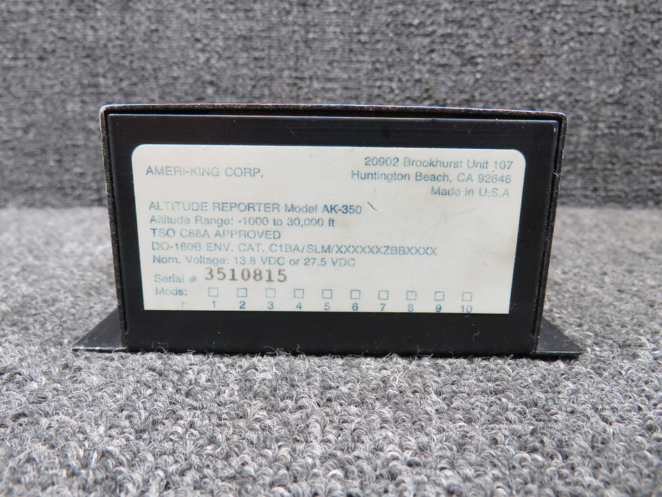AK-350 Ameri-King Altitude Reporter (Volts: 14 or 28)