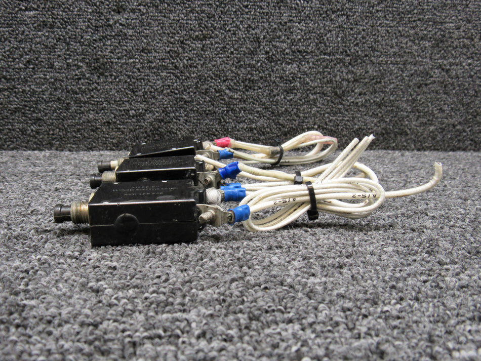 111-201-101 Wood Electric Circuit Breaker Set of 3