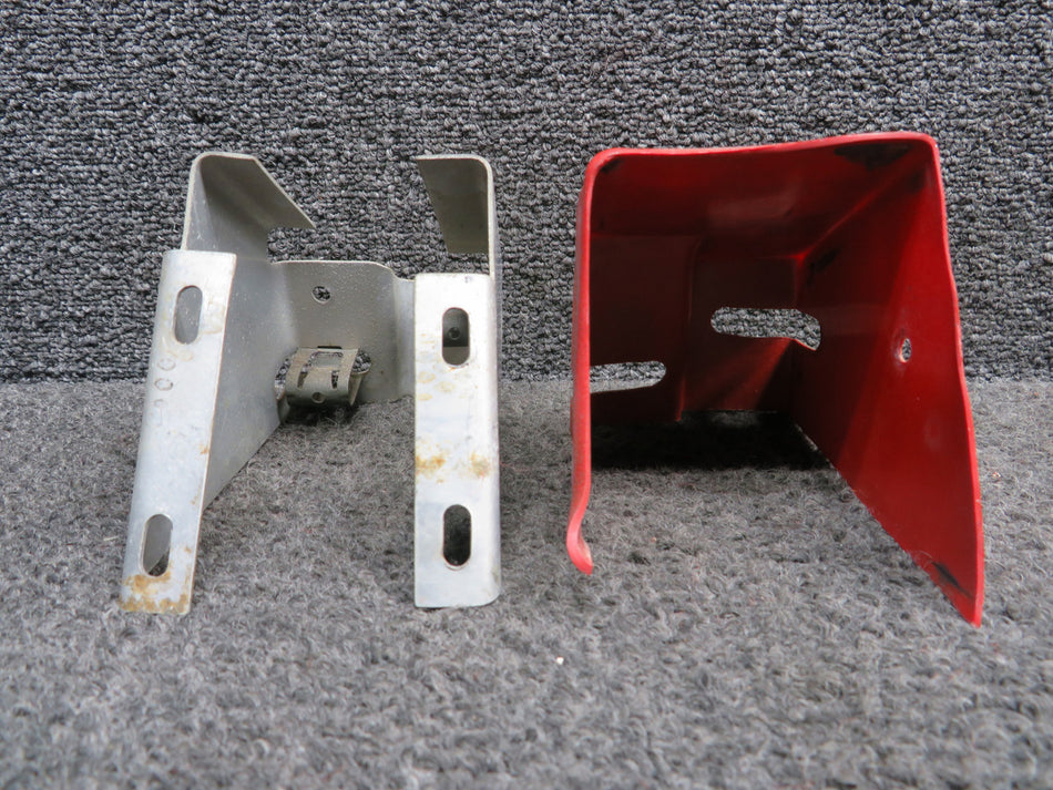 1260461-4, 1260461-3 Cessna 210H Bracket and Cover Rudder Pedal Disengaging