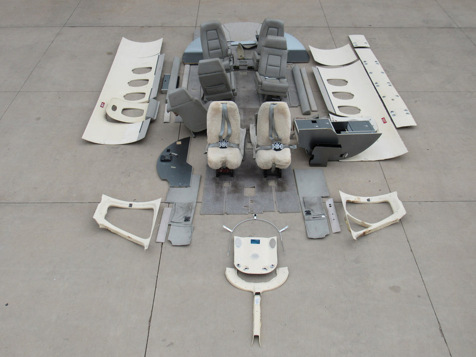 Cessna Citation 501 Interior Set with Seats, Plastics, Carpet, and Headliner
