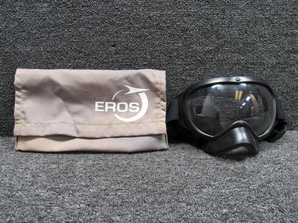 MXP210-00 Eros Smoke Goggles with Modifications and Protective Pouch
