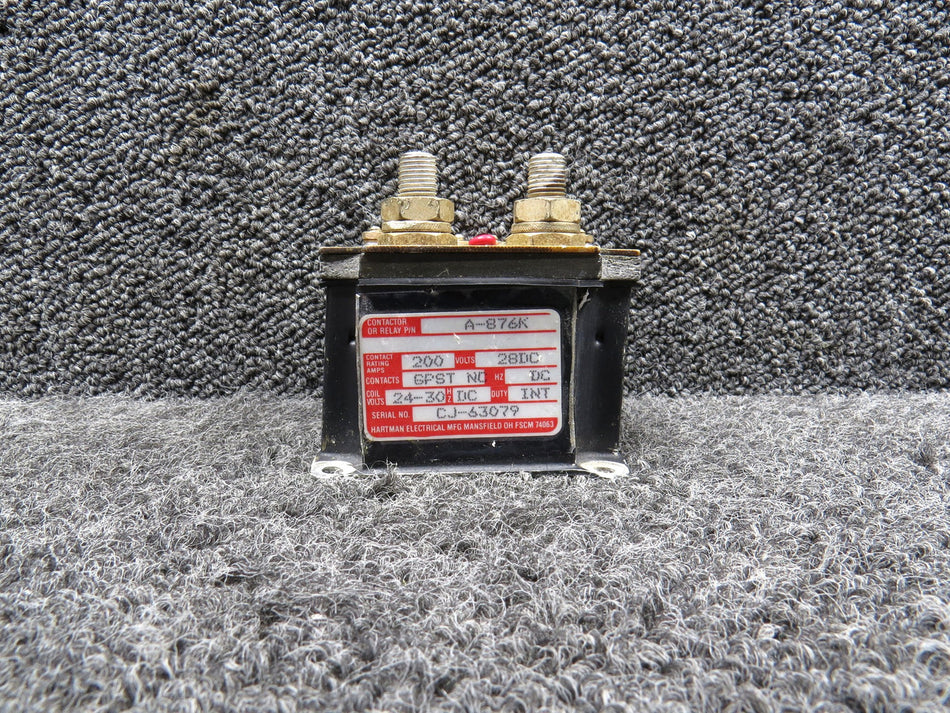 A-876K Hartman Contactor or Relay (28V, 200 Amps)