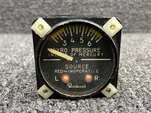 96-384013-1 Airborne 1G4-5 Gyro Suction Indicator