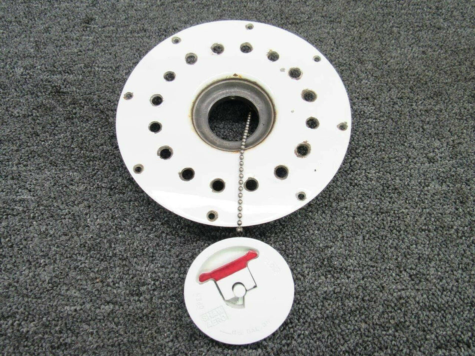 0721303-8 Cessna 320 Shaw Aero Fuel Cap & Adapter Assy BAS Part Sales | Airplane Parts