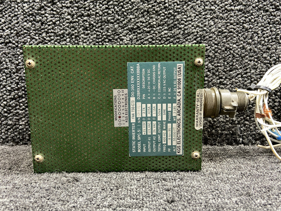 SPC-5 KGS Electronics Static Inverter Unit with Mod (28V, 2.7A)